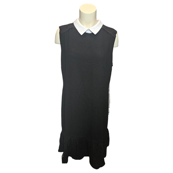 KARL LAGERFELD PARIS Collared Ruffle Mini Dress. Size 14 - Picture 5 of 10